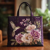 Colleen - Bag with Hummingbird and Orchid Pattern