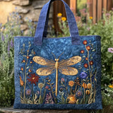 Gold - Padded bag with a gold fly pattern