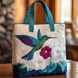 Rhonda - Padded bag with hummingbird pattern