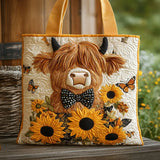 Highland - Padded bag with highland cow pattern