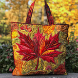 Autumn - Padded Bag with Maple Pattern