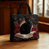 Dianne - Padded Bag with Cat Pattern
