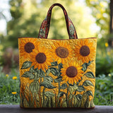 Gail - Padded bag with sunflower pattern