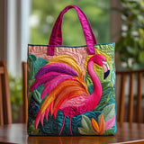 Flamingo - Padded bag with flamingo pattern