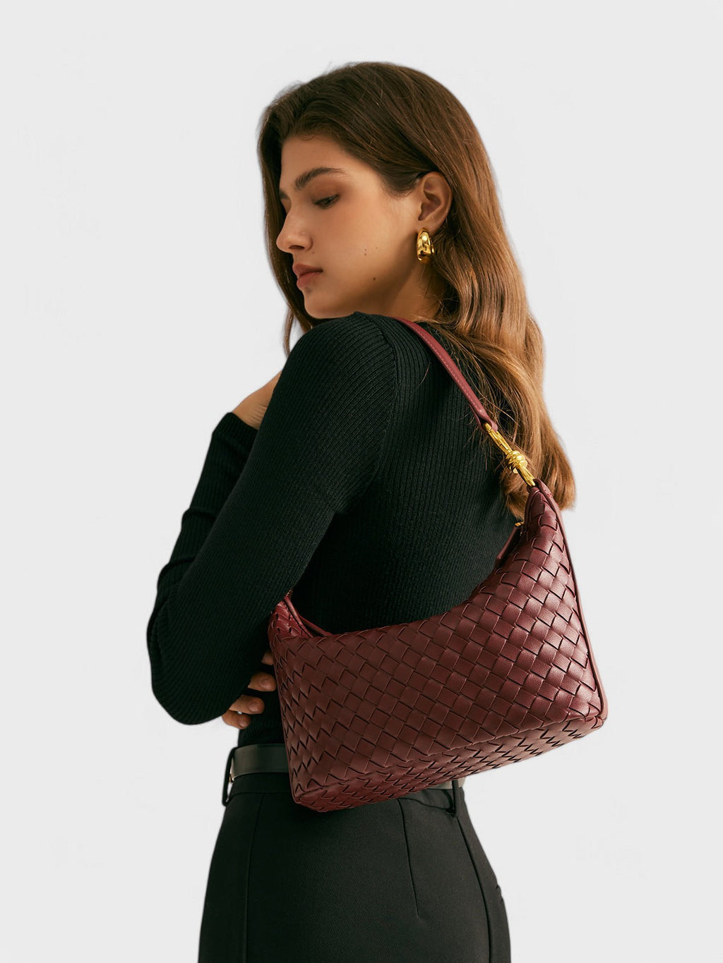Annabelle - Burgundy Chic Shoulder Bag