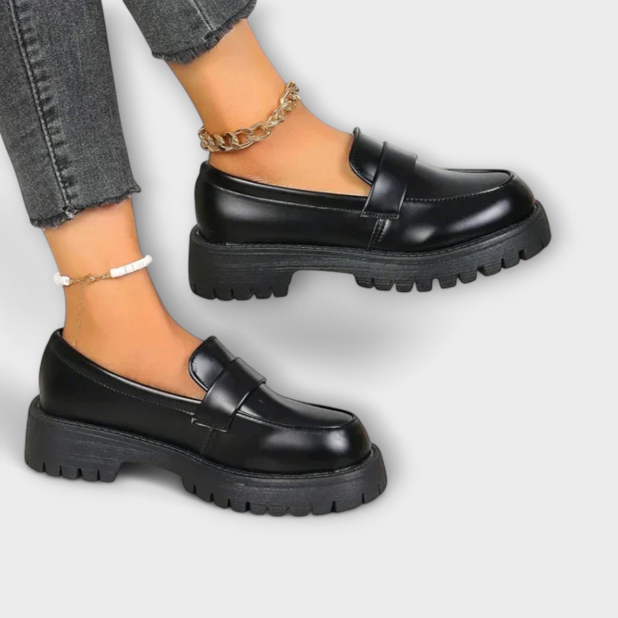 Eliza - Orthopaedic Loafers with Satin Heels