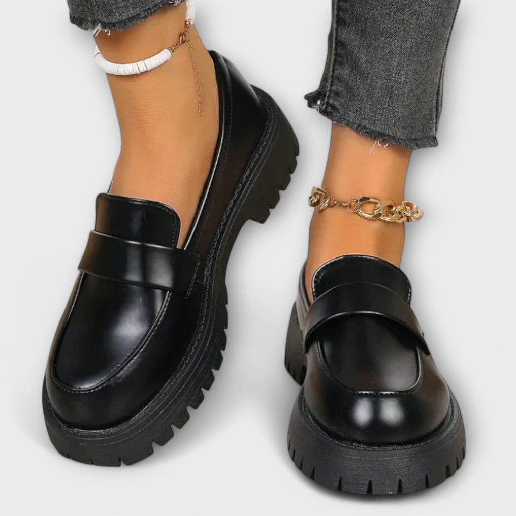 Eliza - Orthopaedic Loafers with Satin Heels