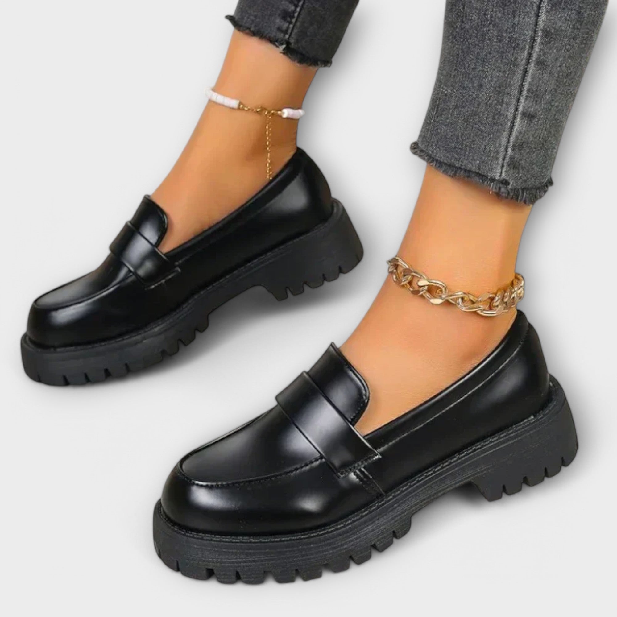 Claire - Women's Orthopaedic Satin Wedge Loafers