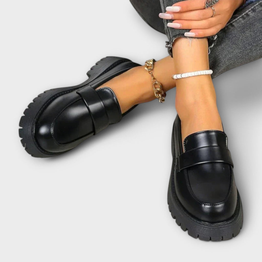 Claire - Women's Orthopaedic Satin Wedge Loafers