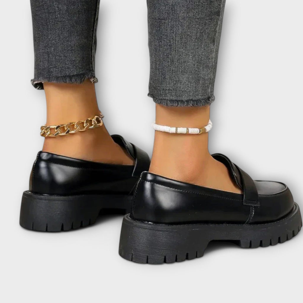Claire - Women's Orthopaedic Satin Wedge Loafers