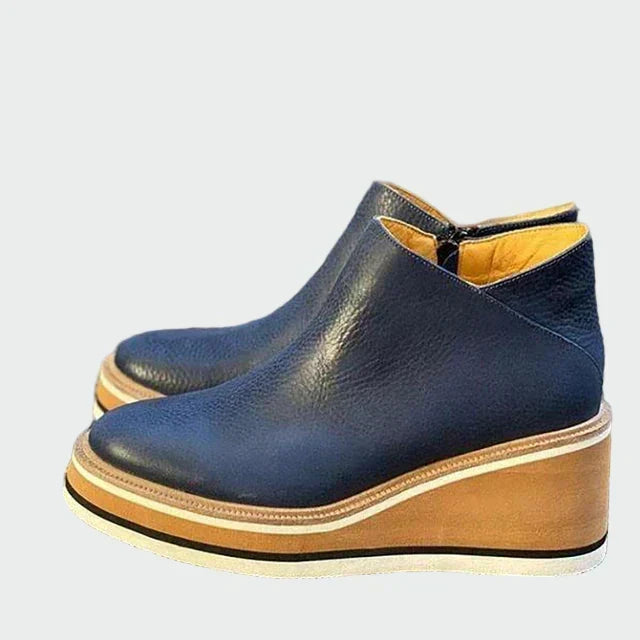 Kiara - Inkas Faux Leather Ankle Boots