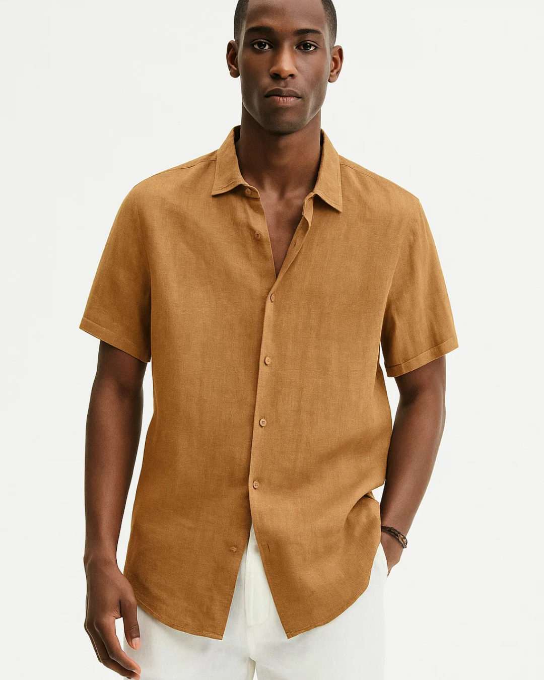 Ryan - Open-Collar Button Shirt