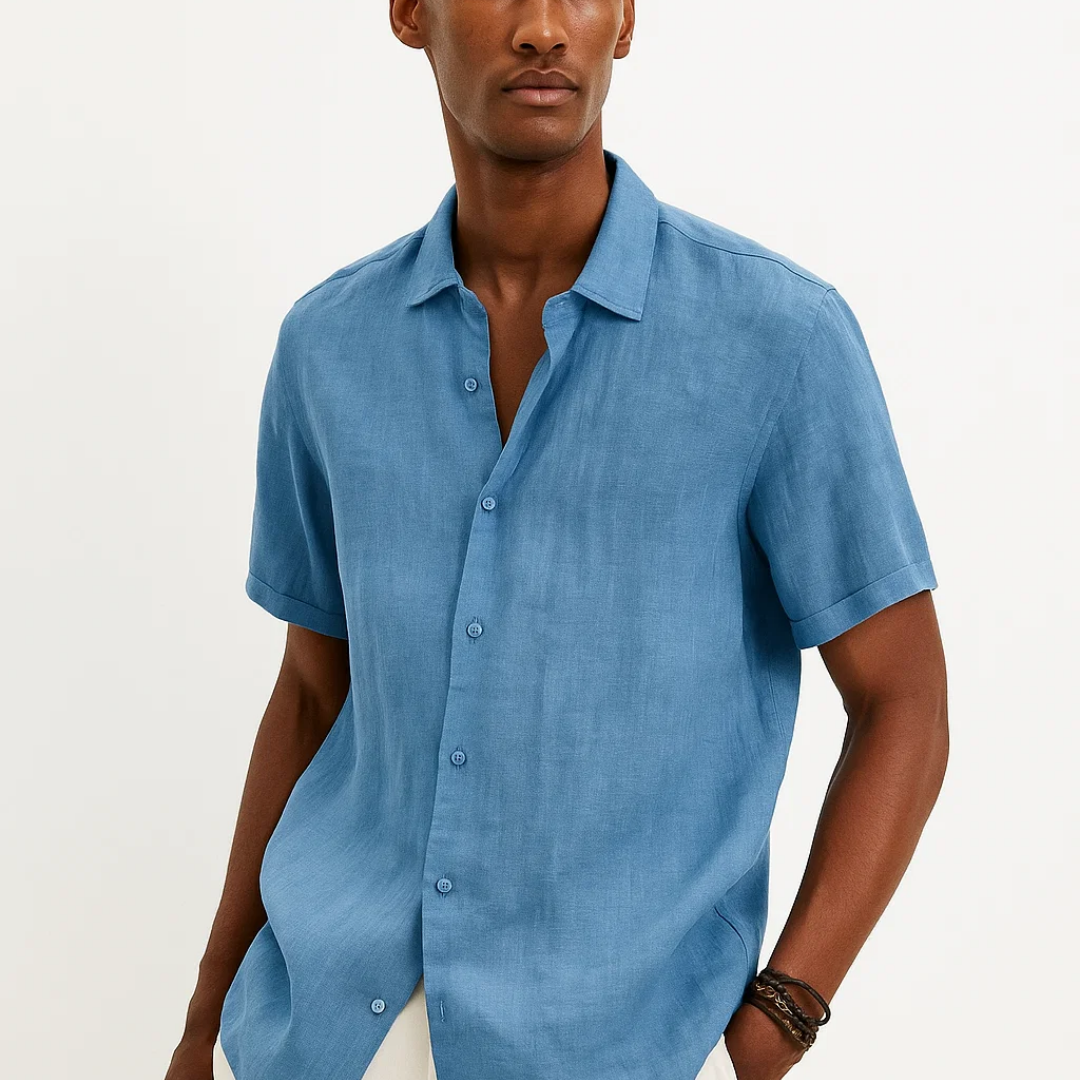 Ryan - Open-Collar Button Shirt