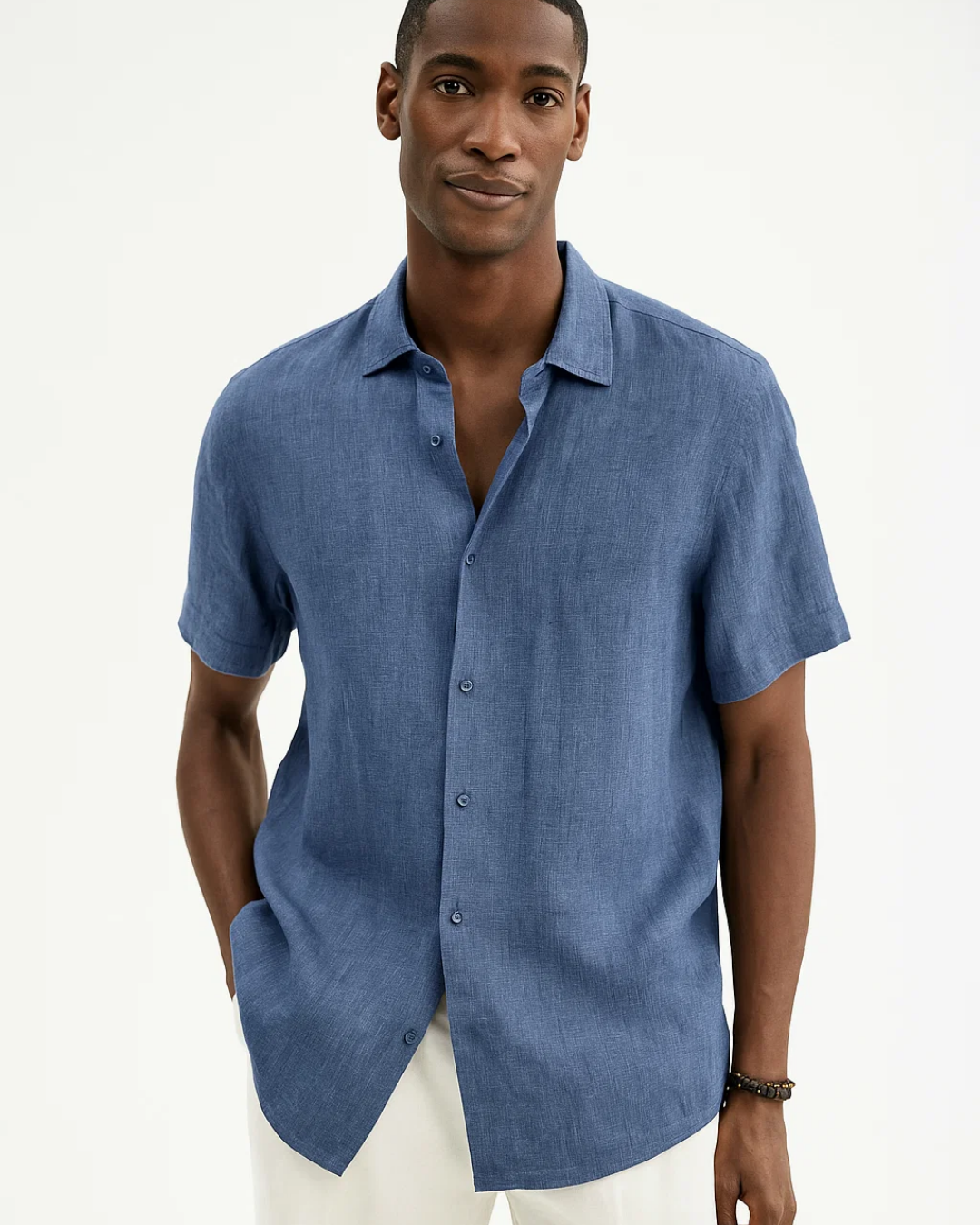 Ryan - Open-Collar Button Shirt