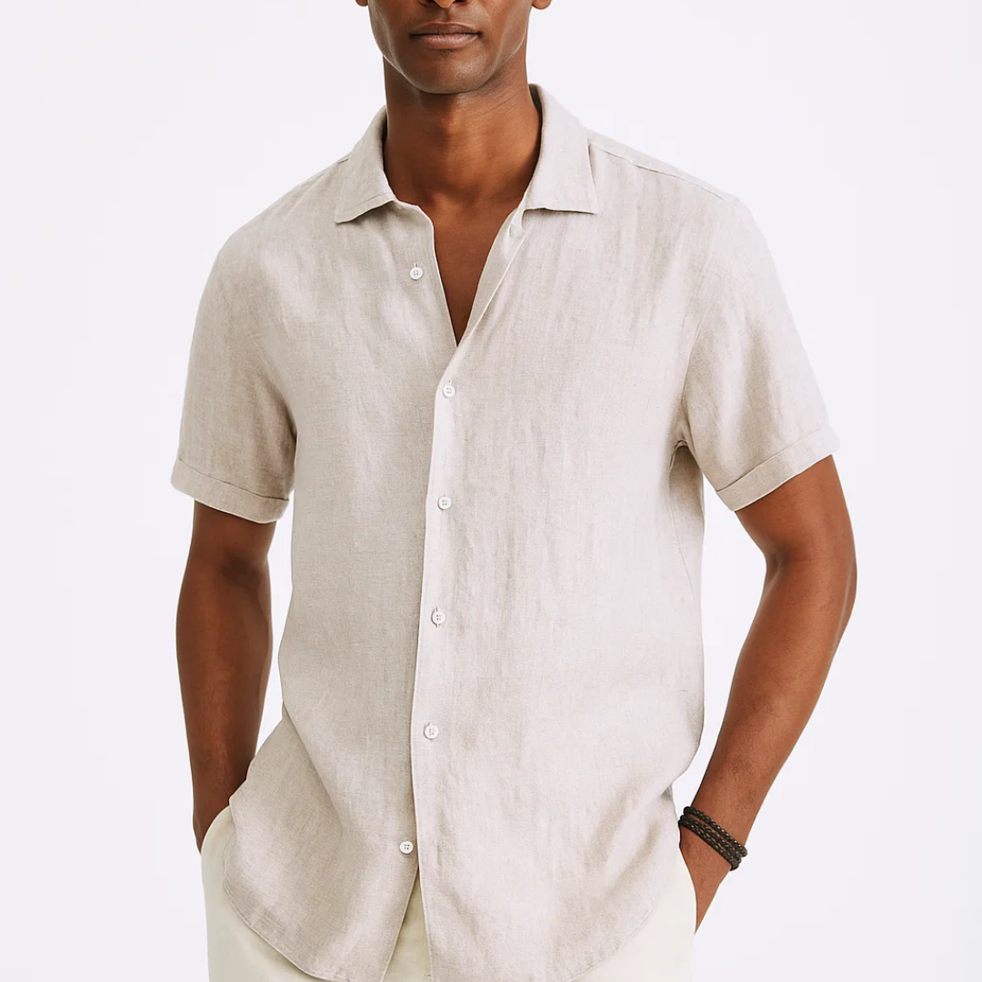 Ryan - Open-Collar Button Shirt