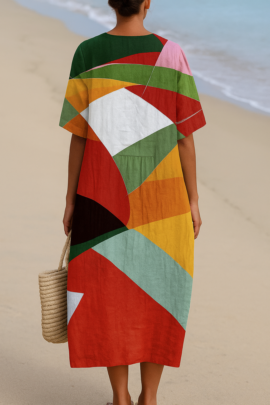 Skye - Colourful Patchwork Dress