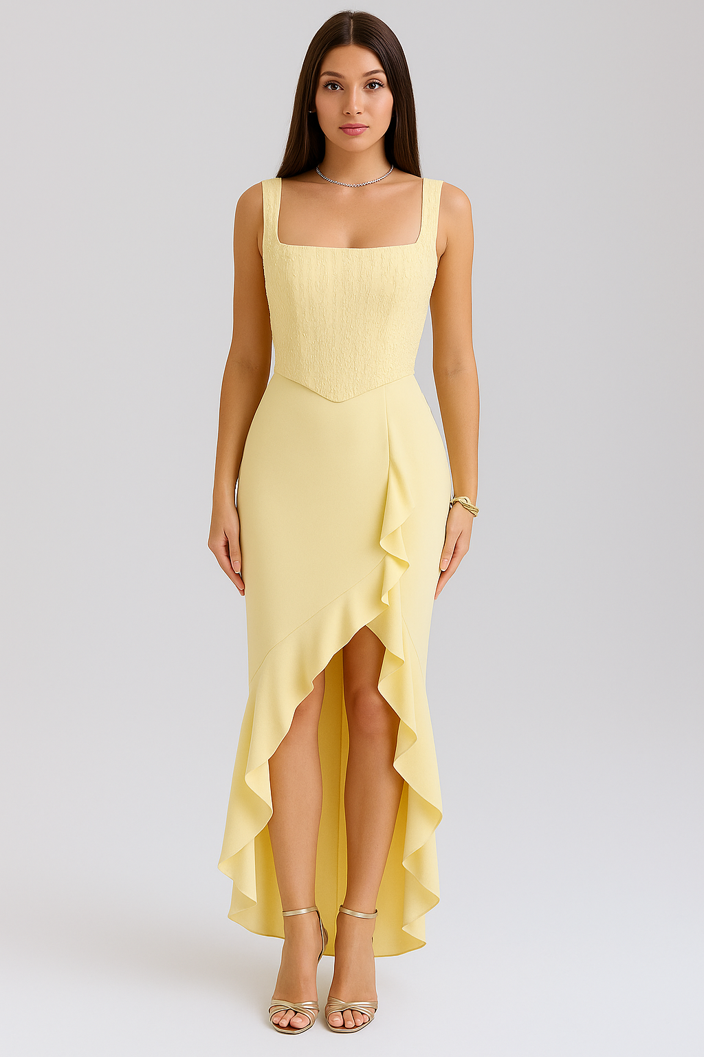 Alyssa - Satin Evening Dress
