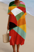 Skye - Colourful Patchwork Dress