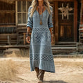 Billie - Vintage-Inspired Long Sleeve Casual Dress