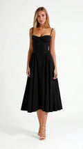 Kelsey - Structured Corset Midi Dress