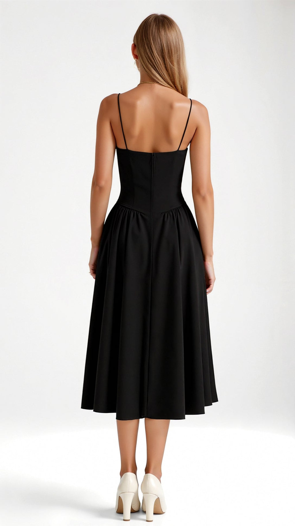 Kelsey - Structured Corset Midi Dress