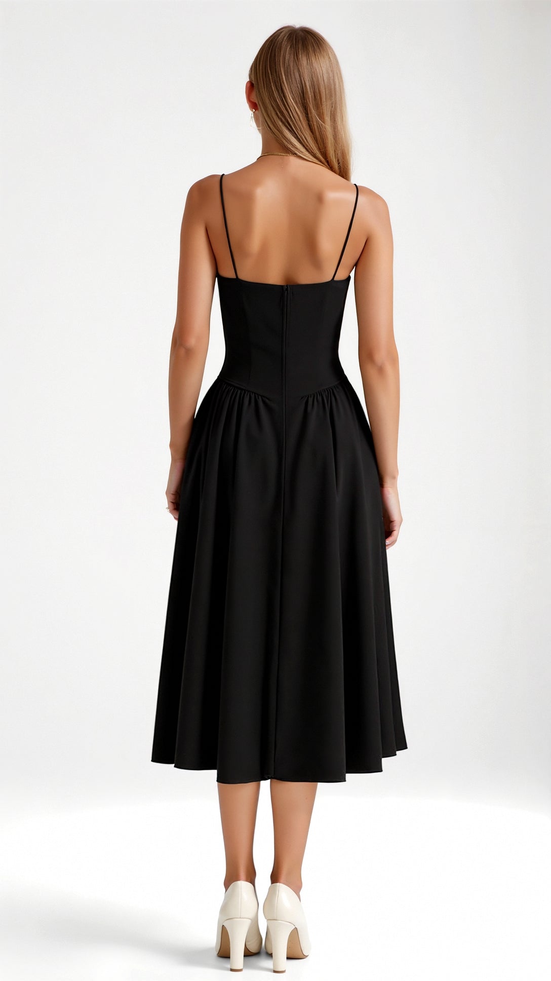 Kelsey - Structured Corset Midi Dress