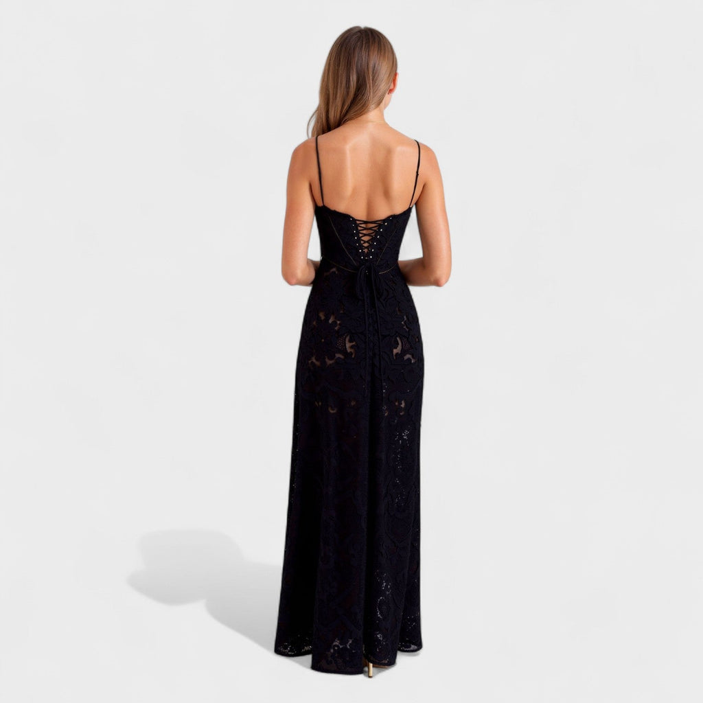 April - Floral Lace Maxi Dress