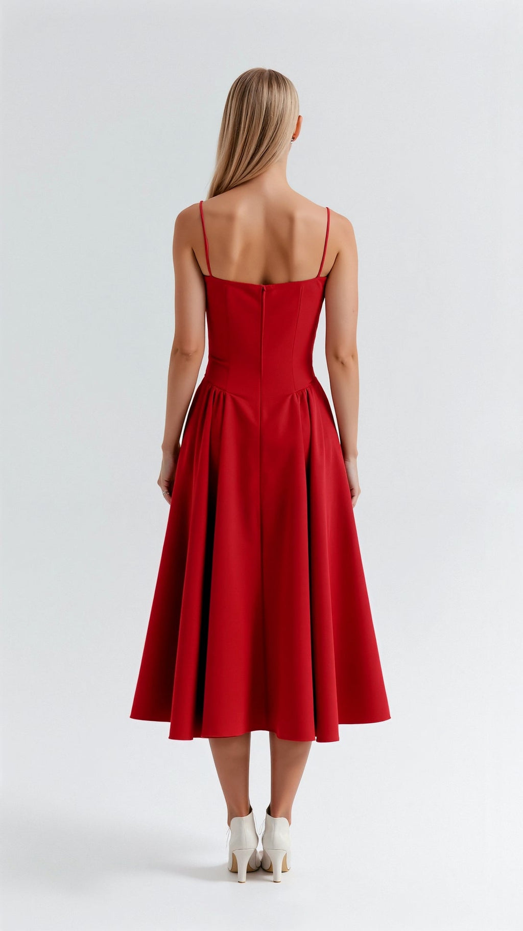 Kelsey - Structured Corset Midi Dress