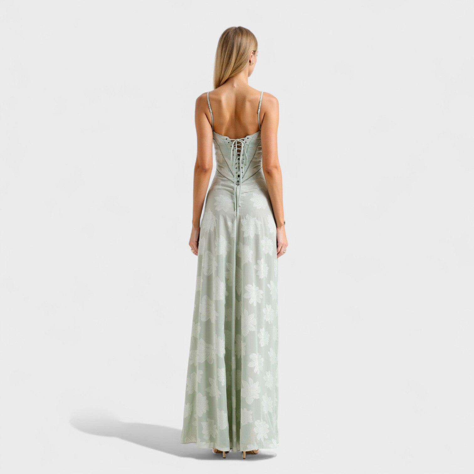 April - Floral Lace Maxi Dress