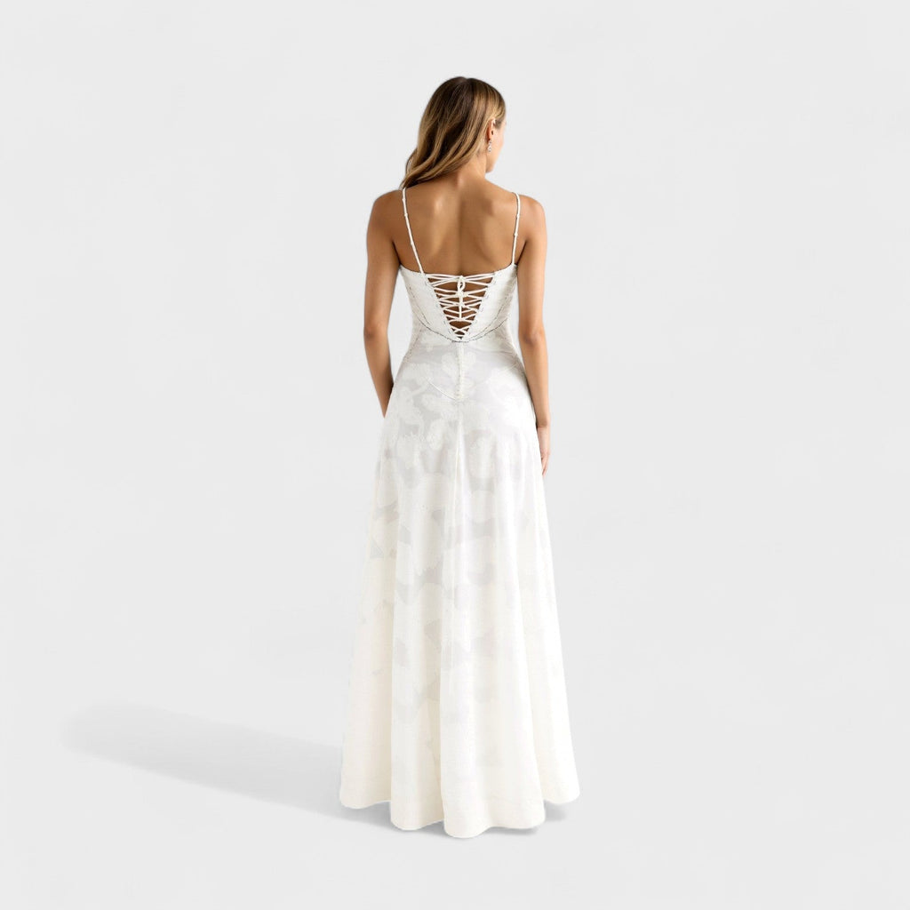 April - Floral Lace Maxi Dress