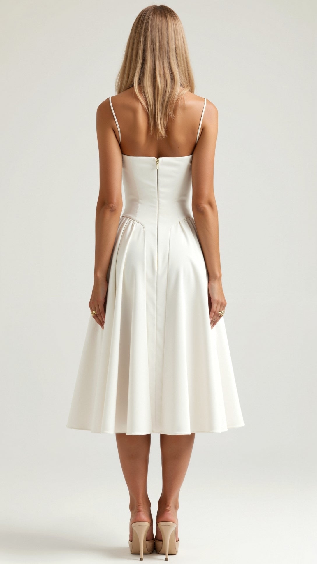 Kelsey - Structured Corset Midi Dress
