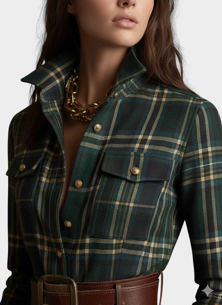 Elena | Classic Elegant Shirt Dress