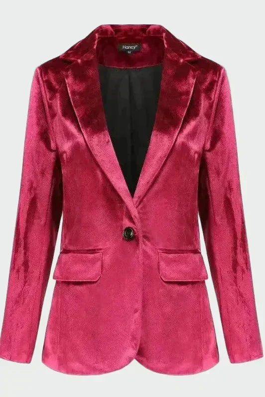 Kiara - Refined Velvet Coat