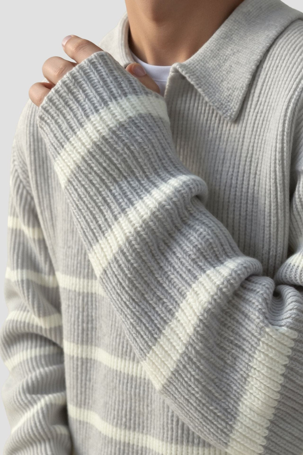 Declan - Striped Half-Zip Jumper