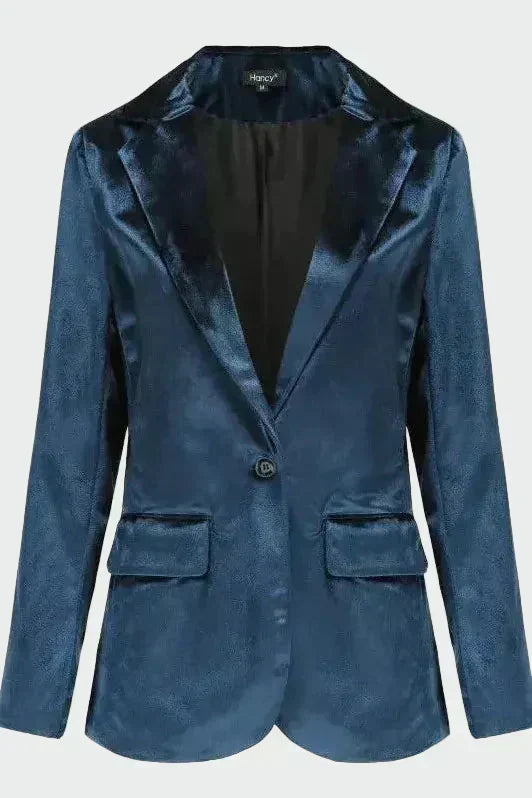 Kiara - Refined Velvet Coat