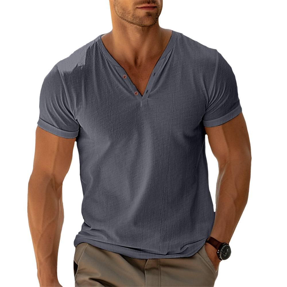 Isaac - Tailored-Movement Henley Shirt