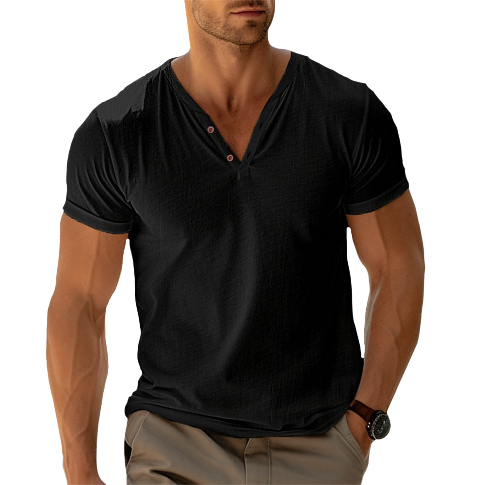 Isaac - Tailored-Movement Henley Shirt