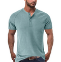 Hamish - Button-Placket Henley Shirt