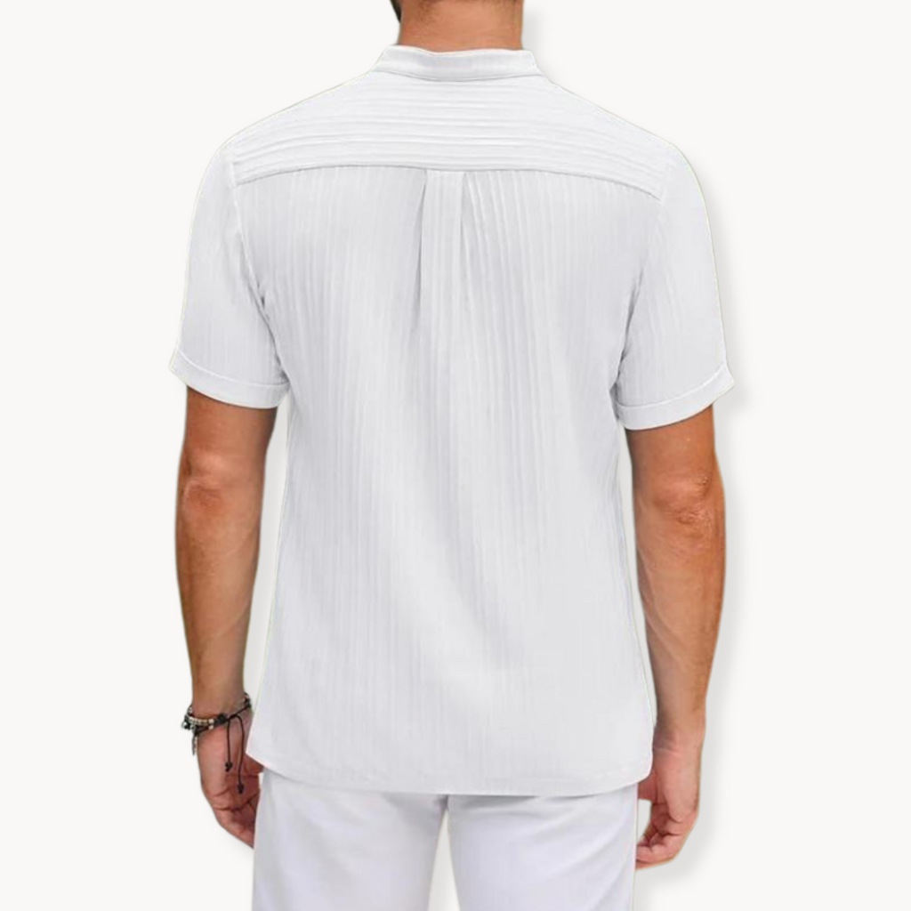 Kai - Short-Placket Button Henley Shirt