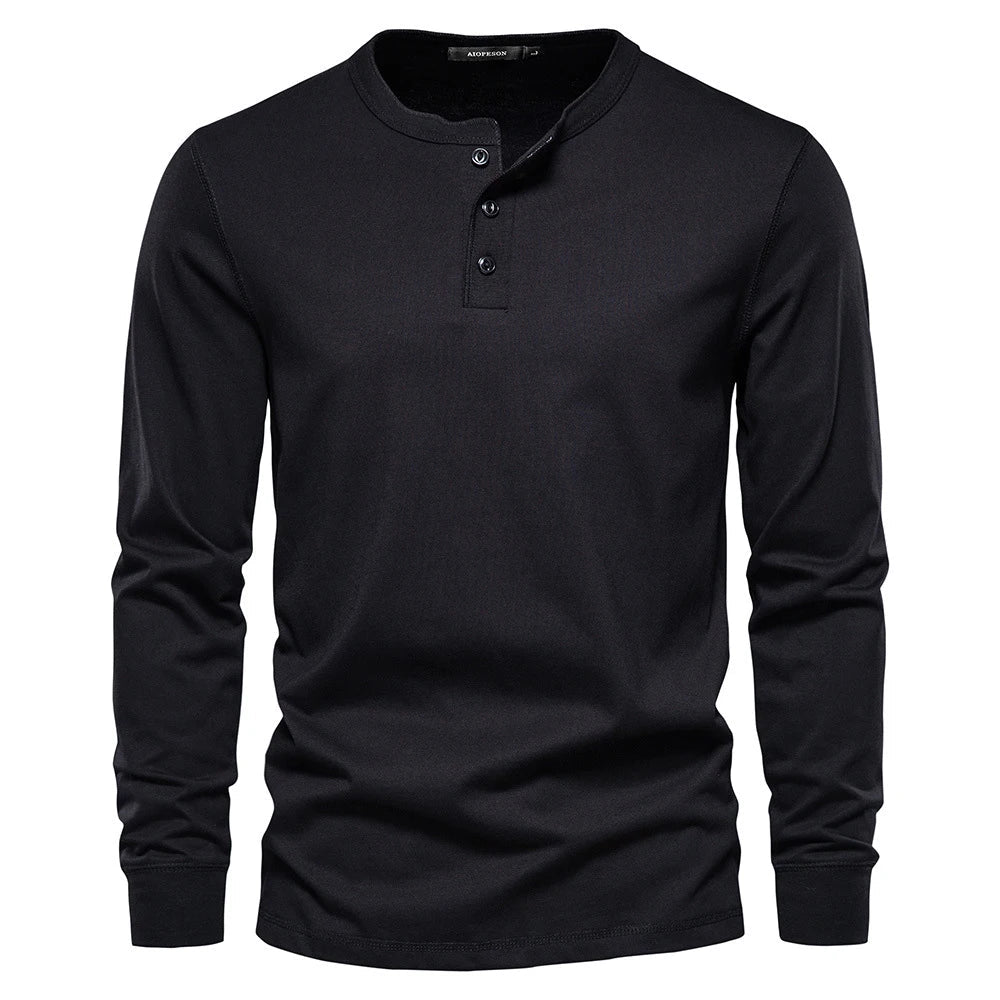 Owen - Breathable Soft-Blend Henley Shirt