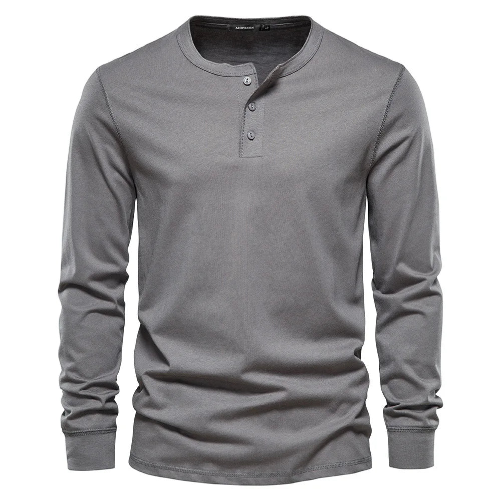 Owen - Breathable Soft-Blend Henley Shirt