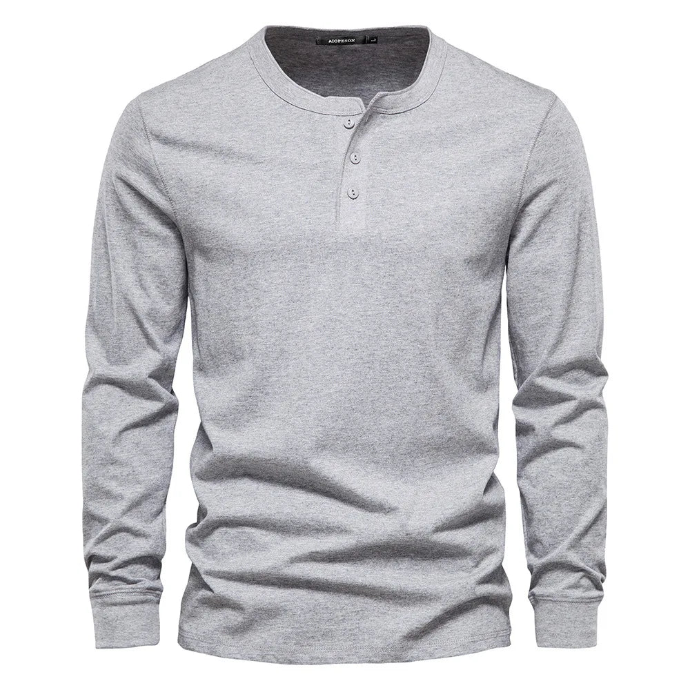 Owen - Breathable Soft-Blend Henley Shirt