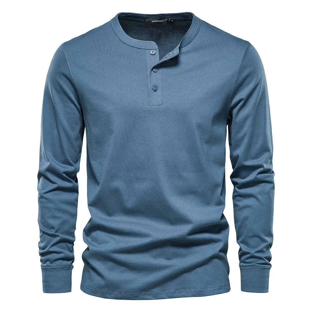 Owen - Breathable Soft-Blend Henley Shirt