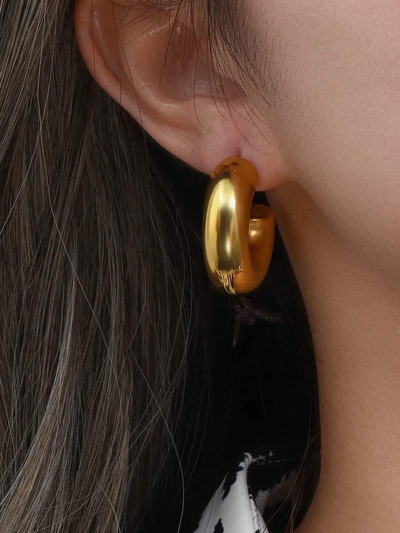 Matilda - Chunky Hoop Earrings