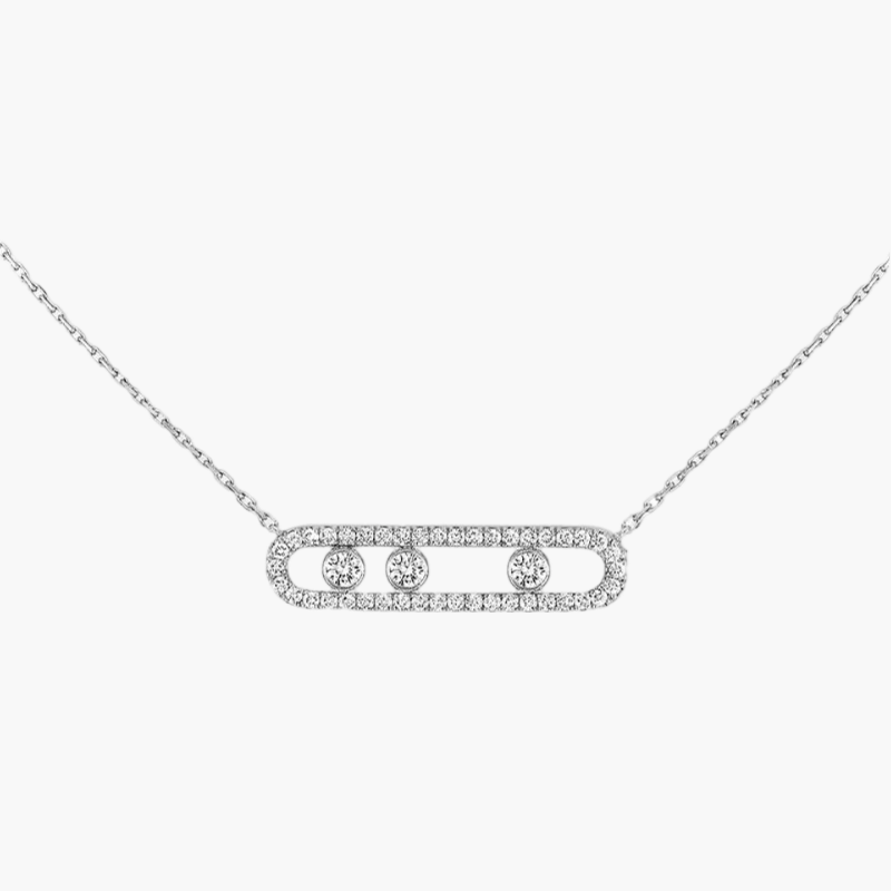 Olivia - Floating Stone Necklace