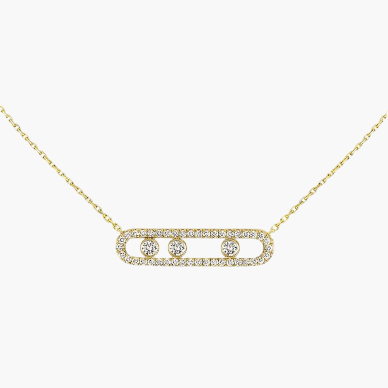 Olivia - Floating Stone Necklace