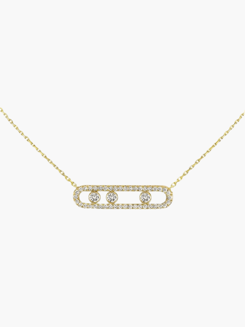 Olivia - Floating Stone Necklace