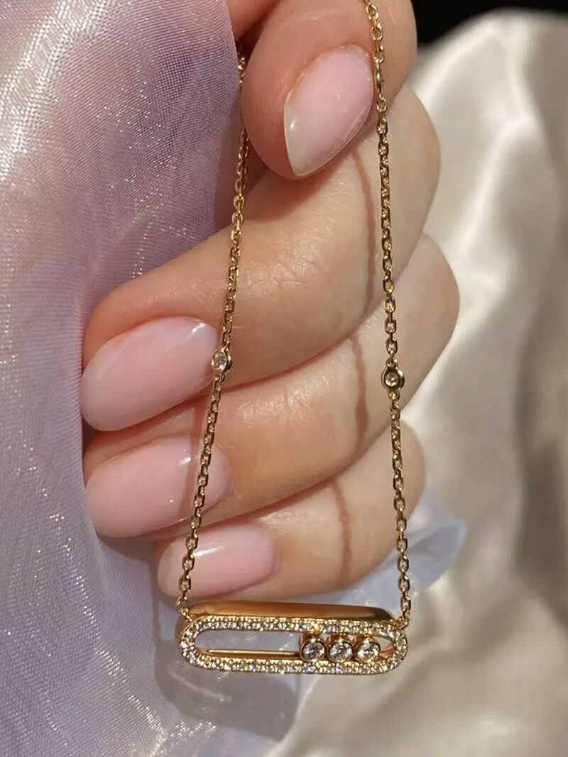 Olivia - Floating Stone Necklace