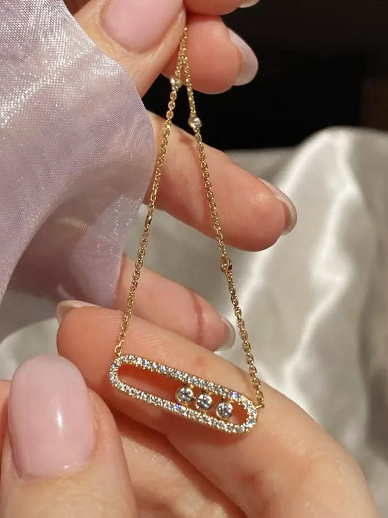 Olivia - Floating Stone Necklace