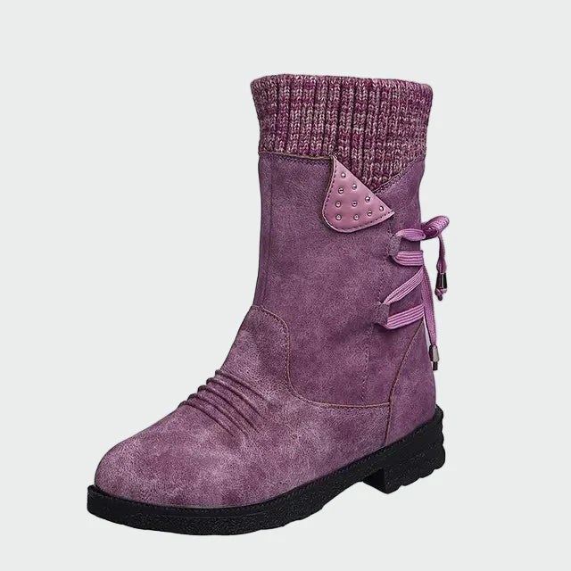 Millie - Elegant Faux Suede Ankle Boots
